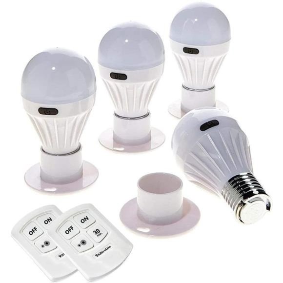 4Pack Bulb Portable Wireless COB LED Light Bulb,Battery Operated LED Night Light - Picture 1 of 6